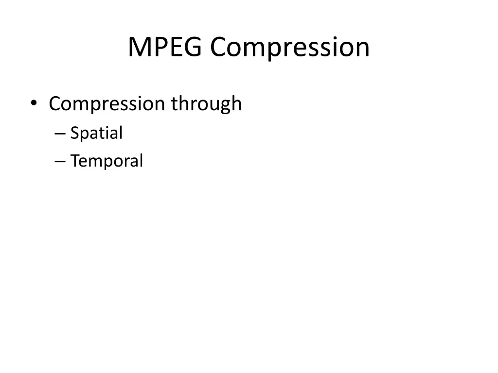 mpeg compression