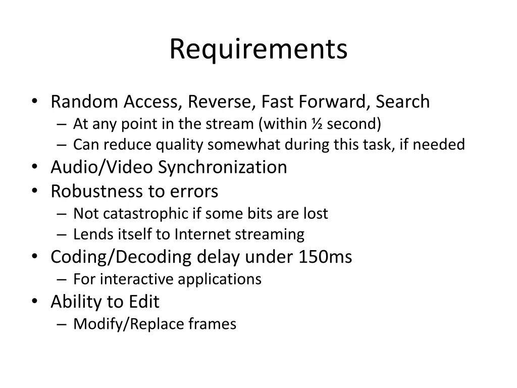 requirements