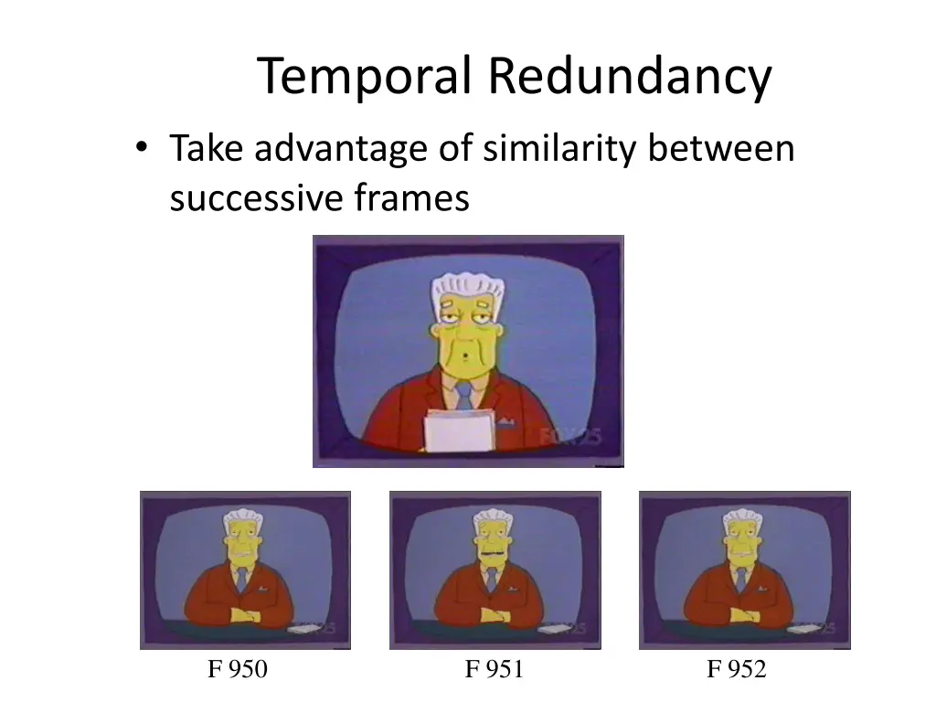 temporal redundancy take advantage of similarity