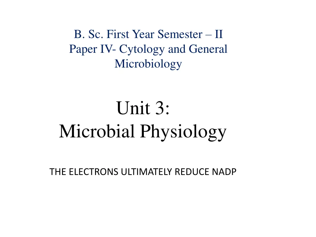 b sc first year semester ii paper iv cytology