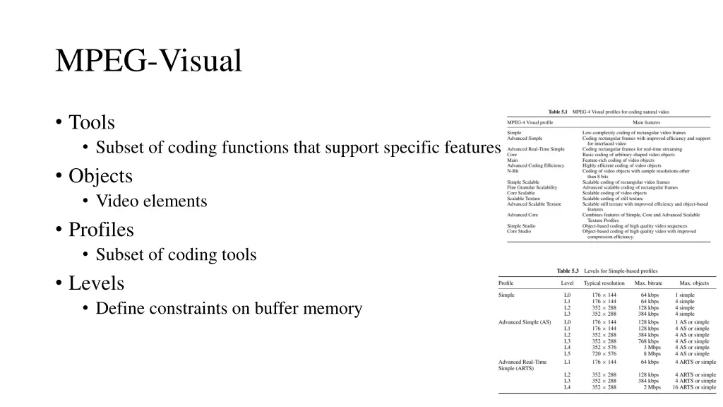 mpeg visual