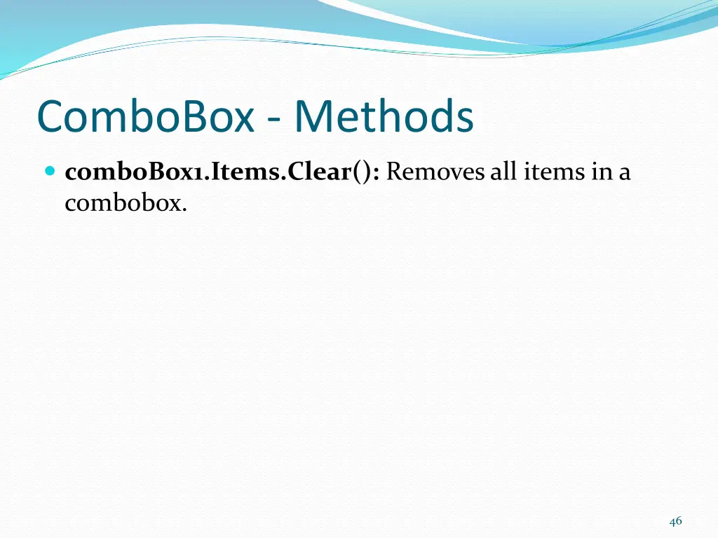 combobox methods 1