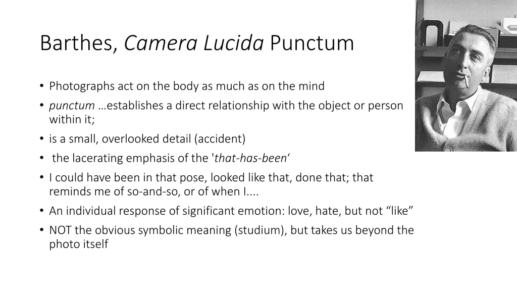 barthes camera lucida punctum