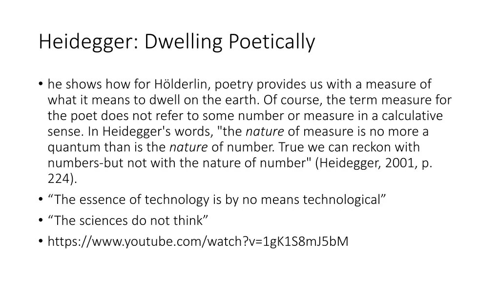 heidegger dwelling poetically