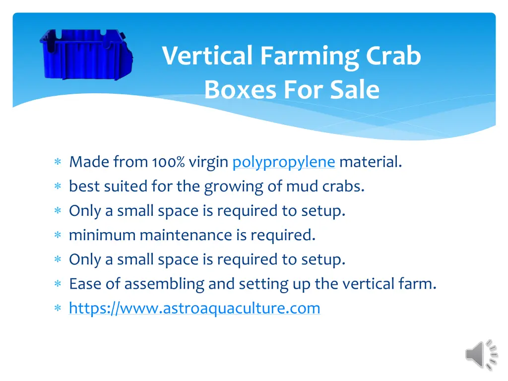 vertical farming crab boxes for sale