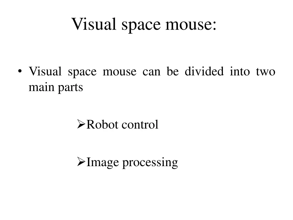 visual space mouse