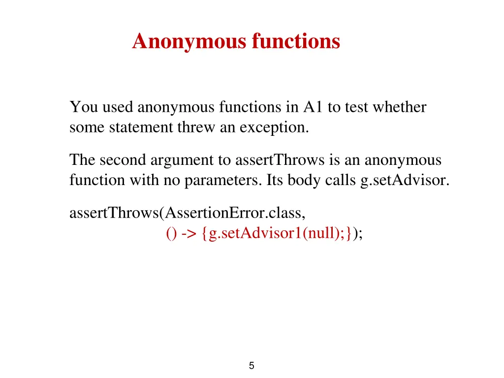 anonymous functions 1