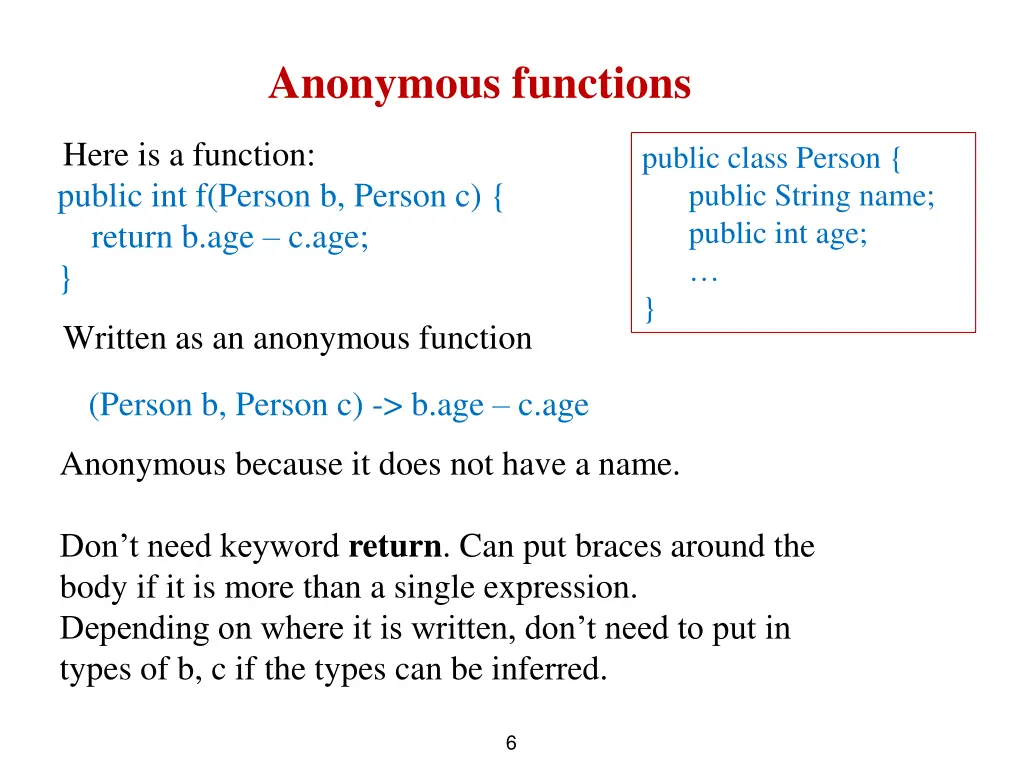 anonymous functions 2