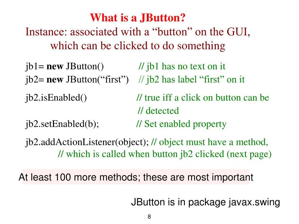 what is a jbutton