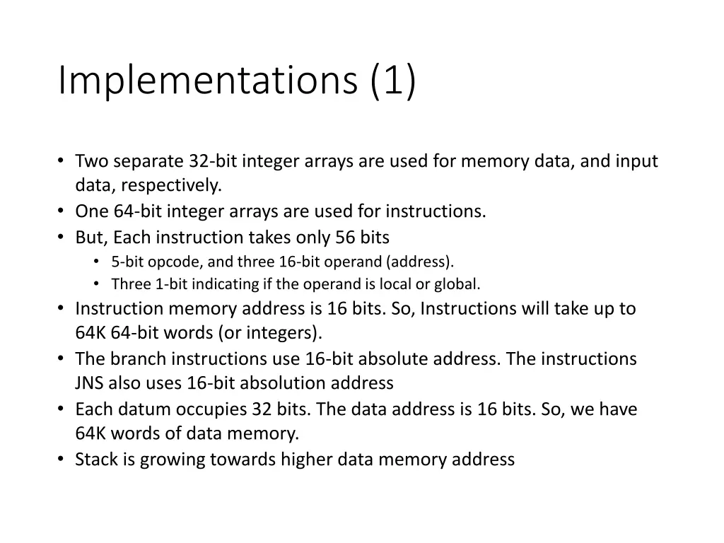 implementations 1 1