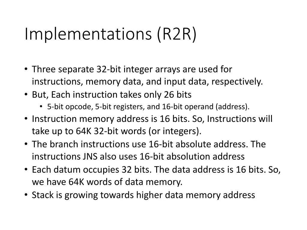 implementations r2r