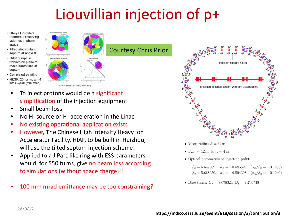 liouvillian injection of p