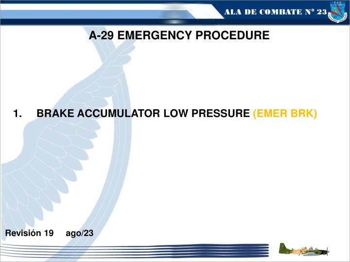 a 29 emergency procedure