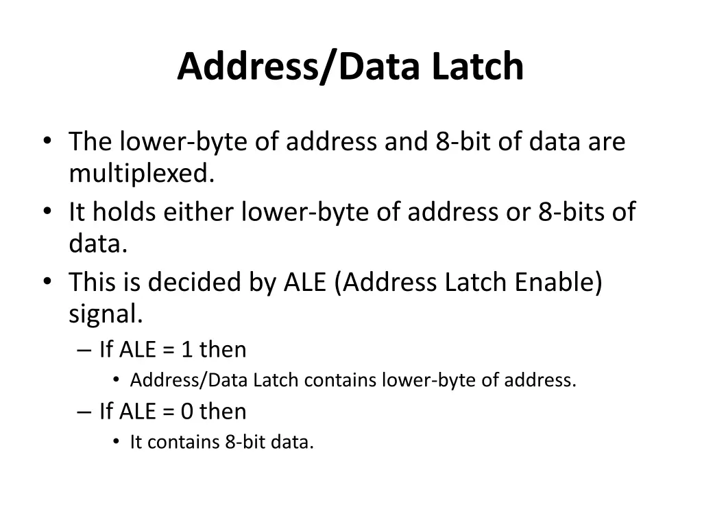 address data latch