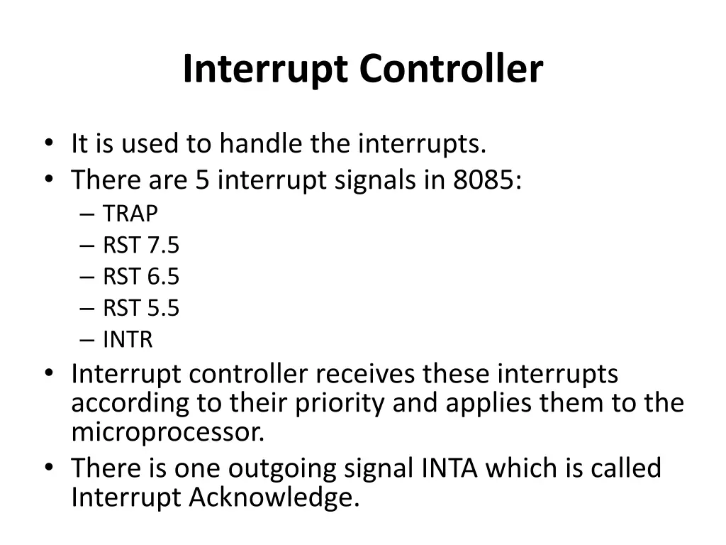 interrupt controller