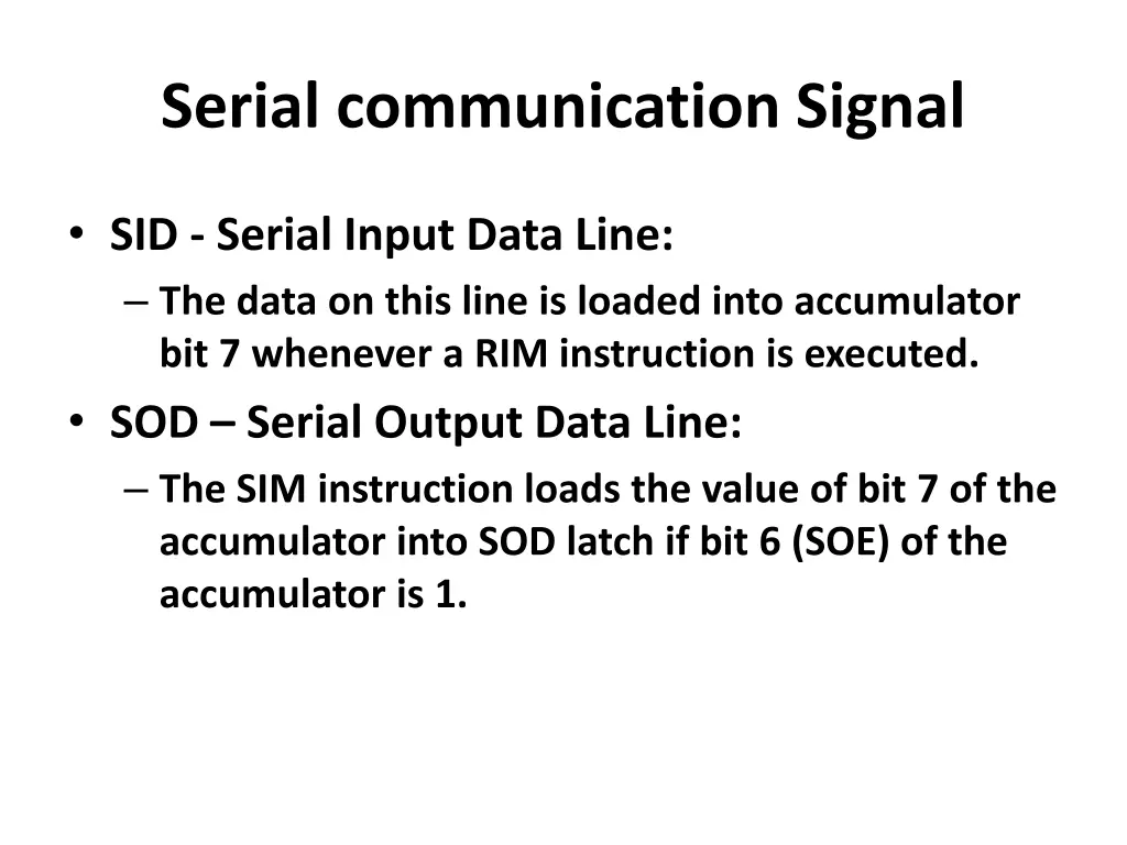 serial communication signal