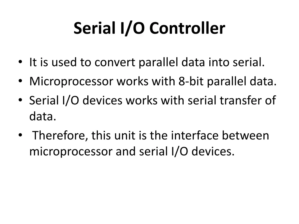 serial i o controller