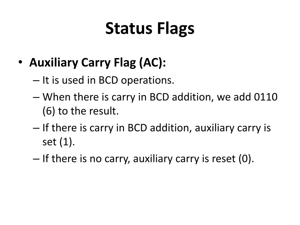 status flags 3