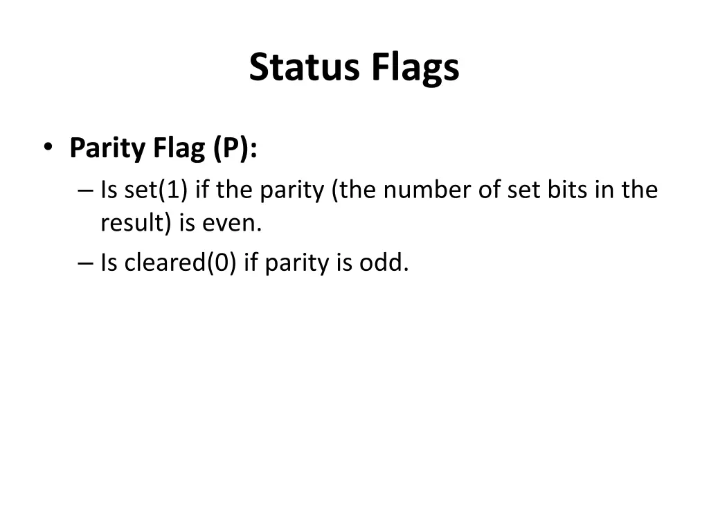 status flags 4