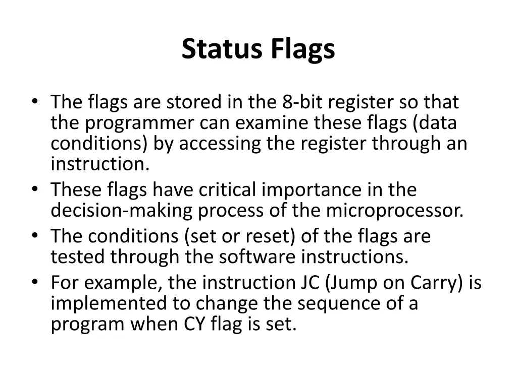 status flags