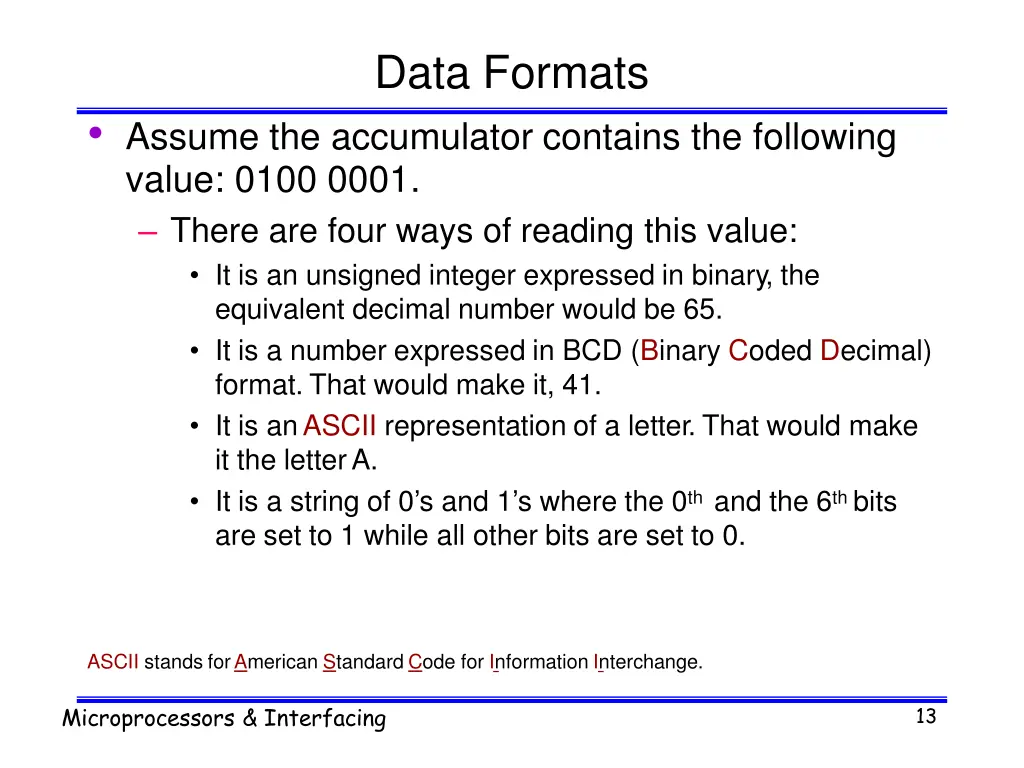 data formats 1