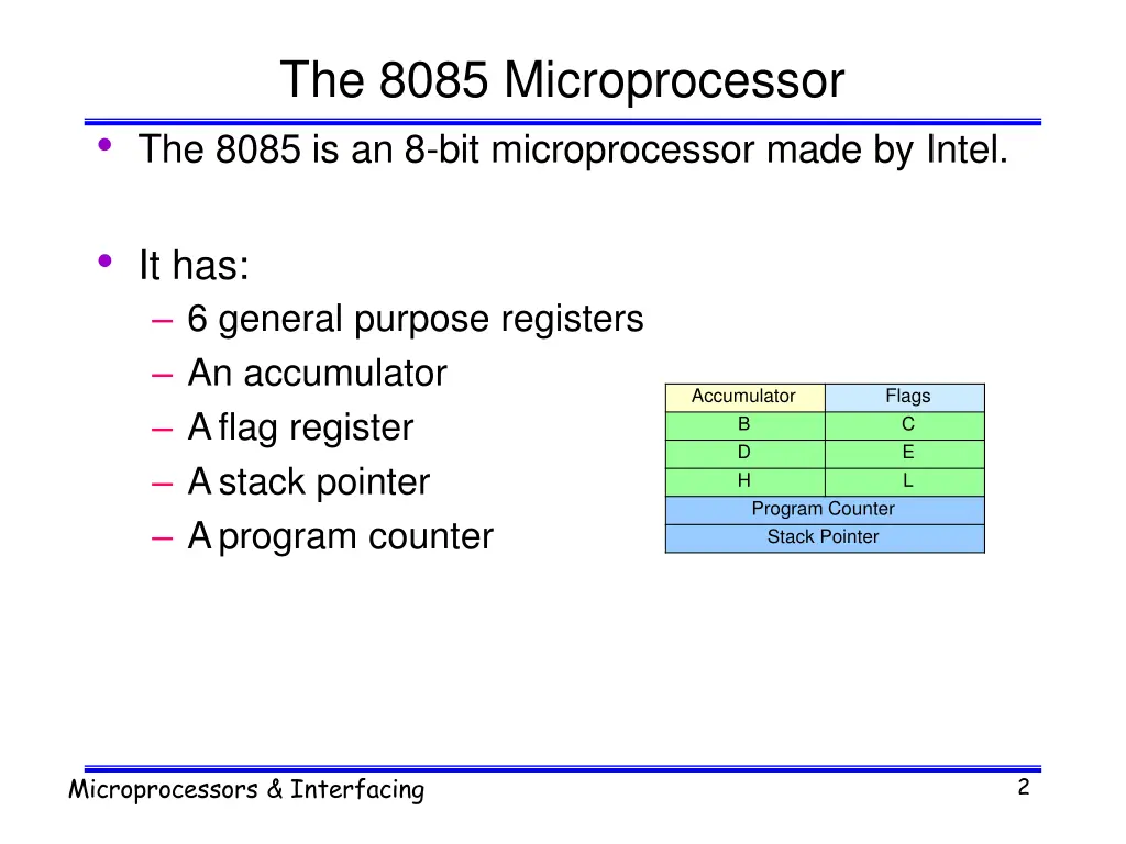 the 8085 microprocessor the 8085