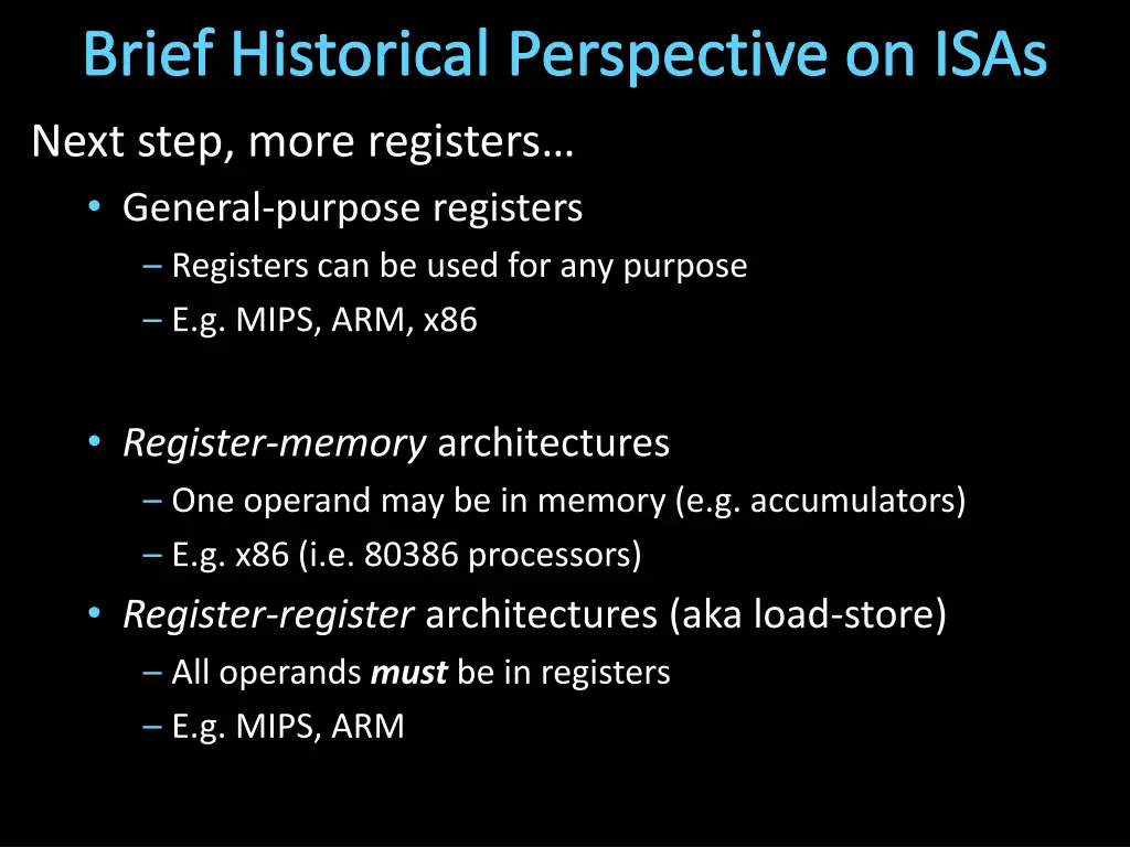 brief historical perspective on isas 1