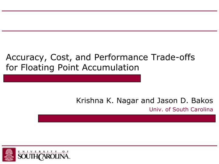 accuracy cost and performance trade offs