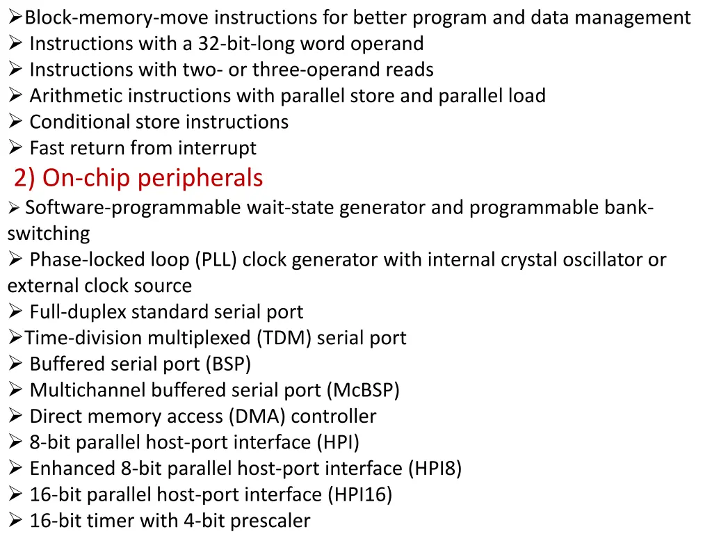 block memory move instructions for better program