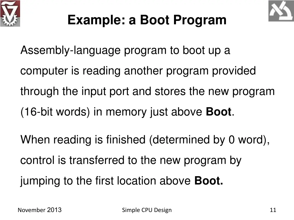 example a boot program