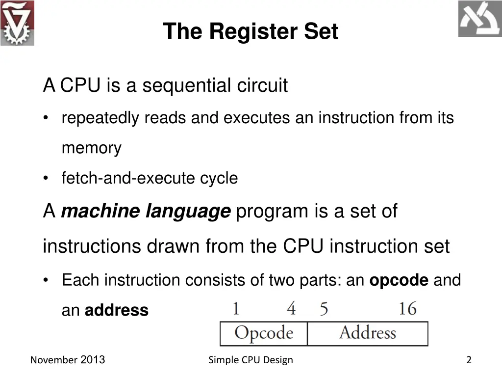 the register set