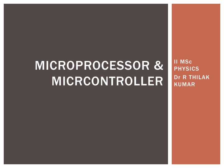 microprocessor micrcontroller