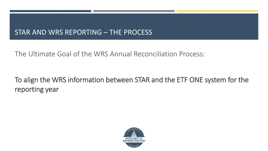 star and wrs reporting the process 2