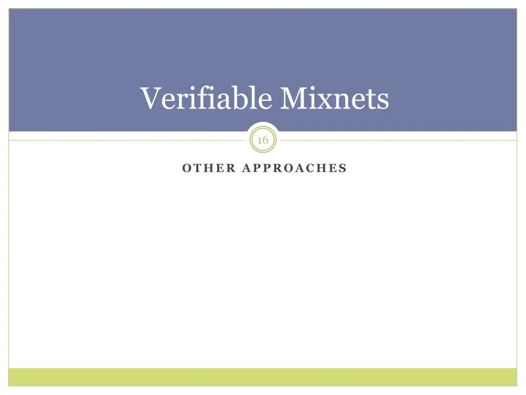 verifiable mixnets 2