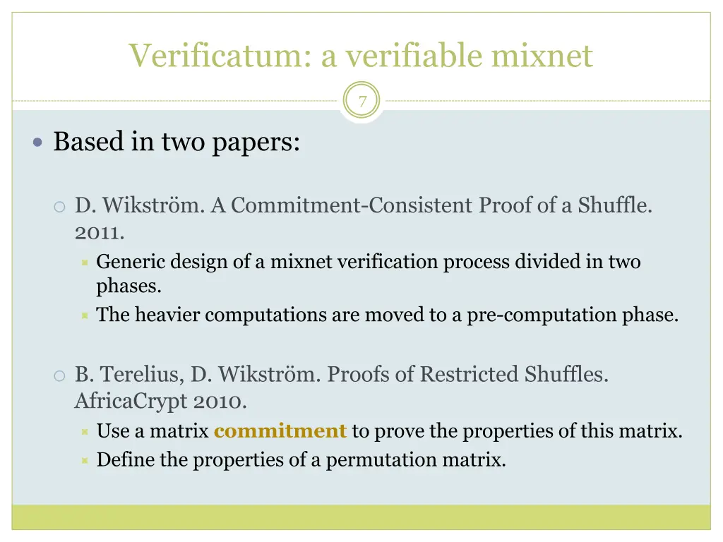 verificatum a verifiable mixnet