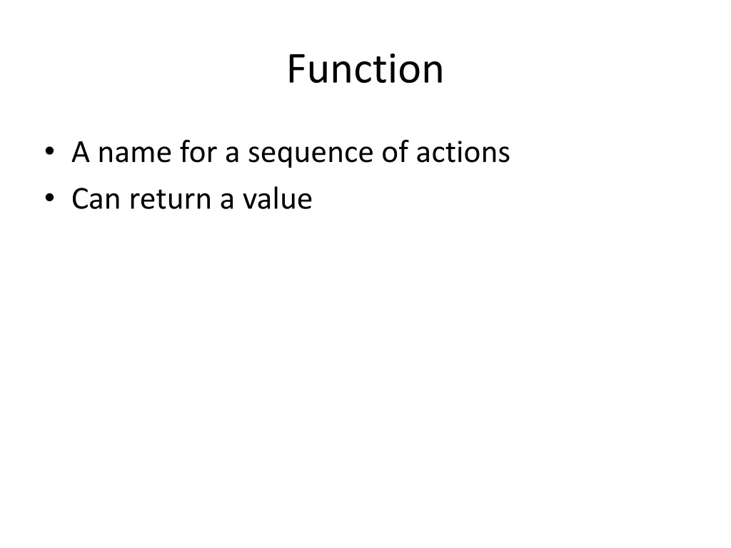 function