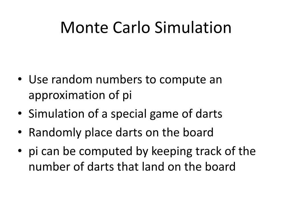 monte carlo simulation