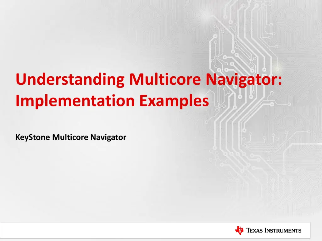 understanding multicore navigator implementation