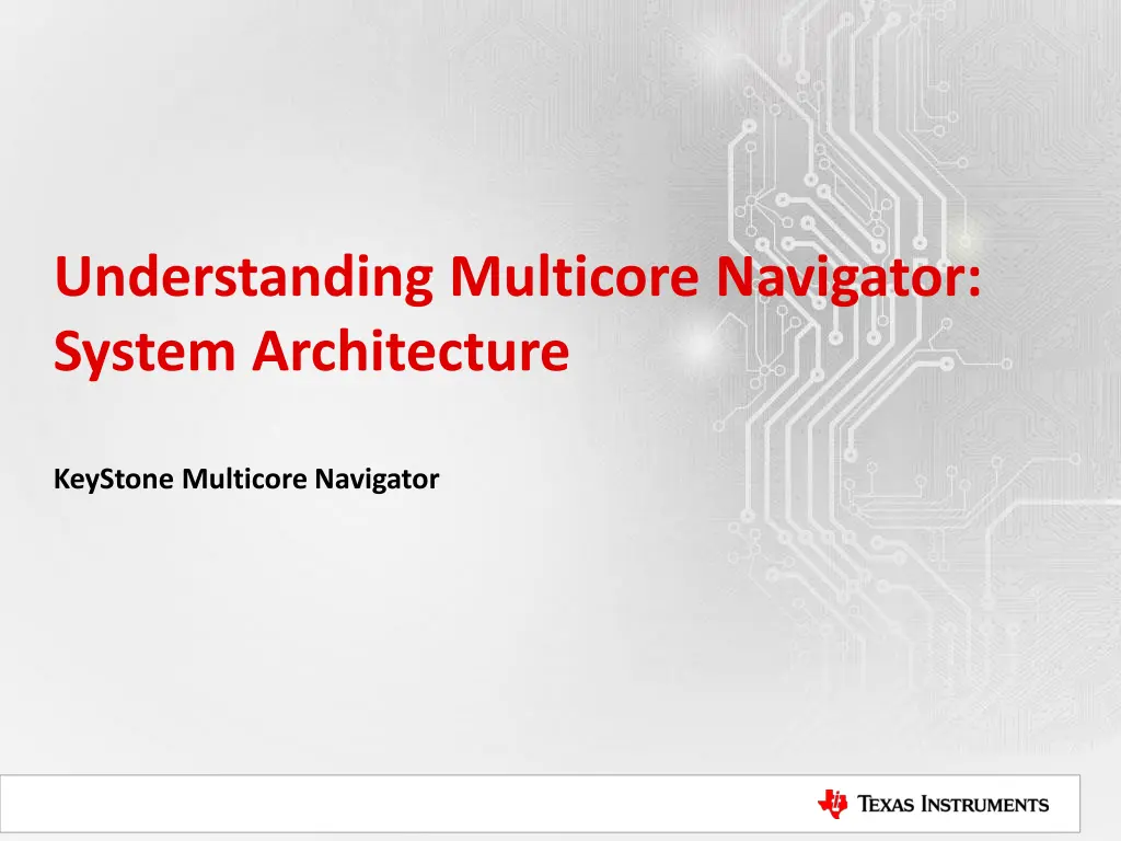 understanding multicore navigator system