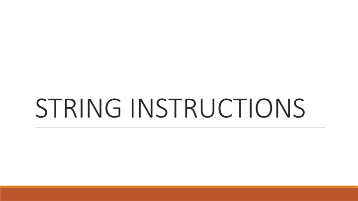 string instructions