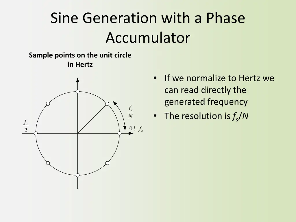 sine generation with a phase accumulator 3