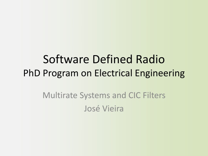 software defined radio phd program on electrical