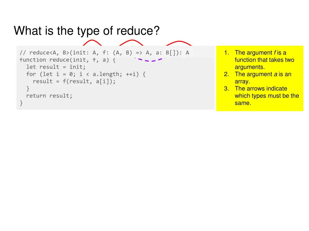 what is the type of reduce