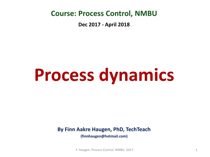 course process control nmbu