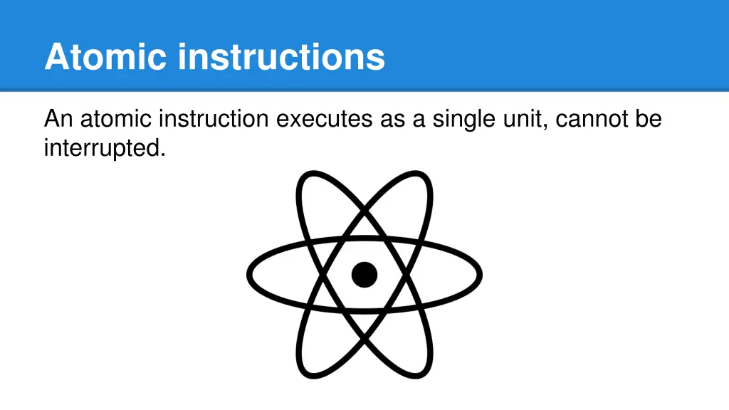 atomic instructions