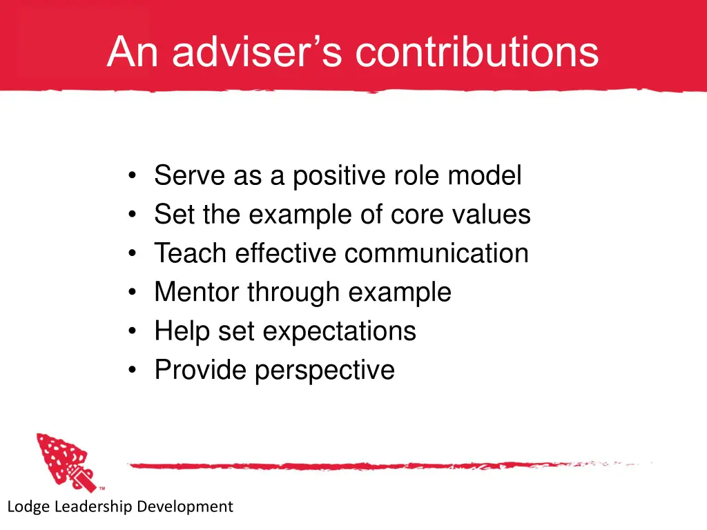 an adviser s contributions