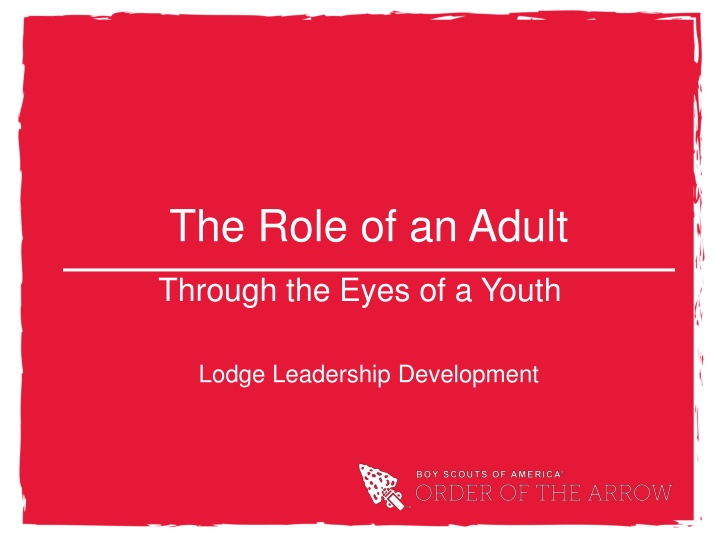 the role of an adult