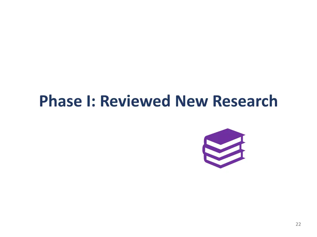 phase i reviewed new research