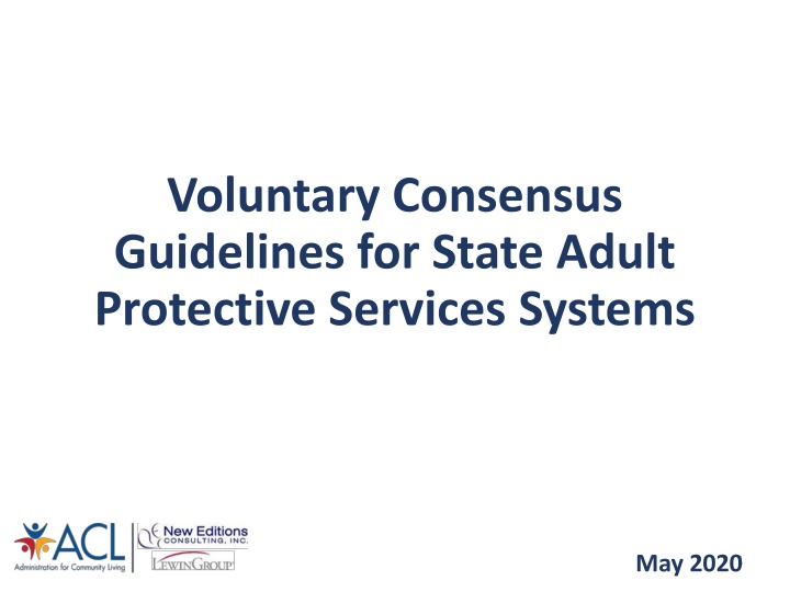 voluntary consensus guidelines for state adult