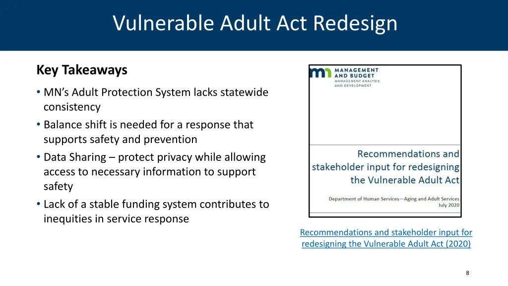 vulnerable adult act redesign